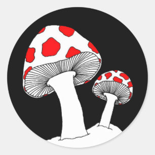 Autocollant de champignon