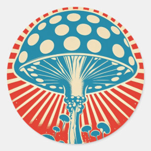 Autocollant de champignon