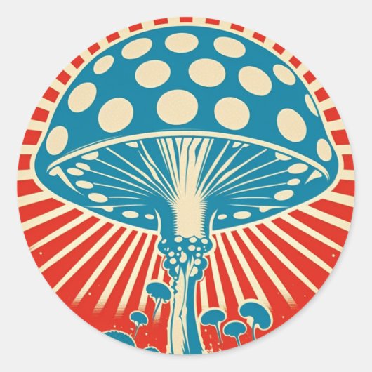 Autocollant de champignon (Devant)