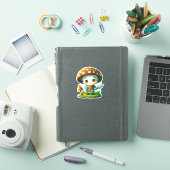 Autocollant de champignon mignon (Couverture iPad)