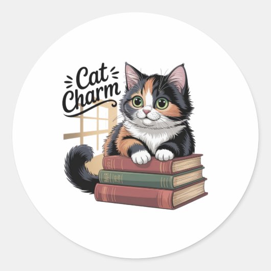 Autocollant de charme de chat (Devant)