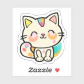 Autocollant de chat (Feuille)
