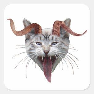 Autocollant de chat de Krampus