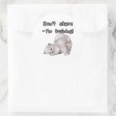 Autocollant de chat drôle (Sac)
