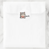 Autocollant de chat drôle à utiliser (Sac)