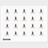 Autocollant de chat drôle Tortitude (Feuille)