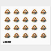 Autocollant de chat en mode survie introverti - Dé (Feuille)