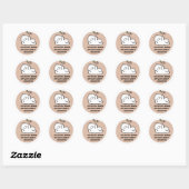 Autocollant de chat esthétique mignon - "Attends, (Feuille)