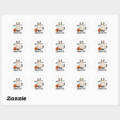Autocollant de chat fantôme effrayant | Chat fantô (Feuille)