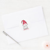 Autocollant de chat gnome mignon (Enveloppe)