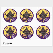 Autocollant de chat mignon d'Halloween (Feuille)