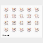 Autocollant de chat mignon pour ordinateur portabl (Feuille)