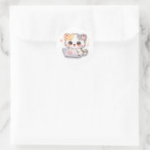 Autocollant de chat mignon pour ordinateur portabl (Sac)