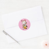 Autocollant de chat mignon qui appelle  (Enveloppe)