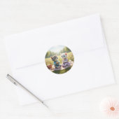 Autocollant de chat mignon | Tom & Luna Spring Des (Enveloppe)