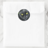 Autocollant de chat noir (Sac)