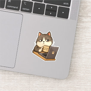 Autocollant de chat pas vraiment intéressant