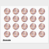Autocollant de chat pastel et bibliothèque amis (Feuille)
