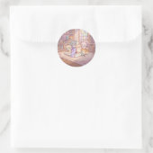 Autocollant de chat pastel et bibliothèque amis (Sac)