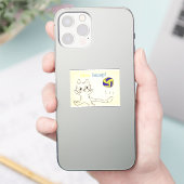 autocollant de chat vollayball3 (Téléphone)