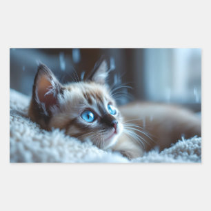 Autocollant de chaton mignon