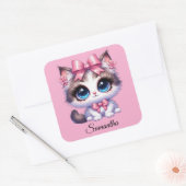 Autocollant de chaton mignon (Enveloppe)