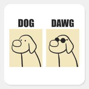 Autocollant de chatte de chien de chien et de chie