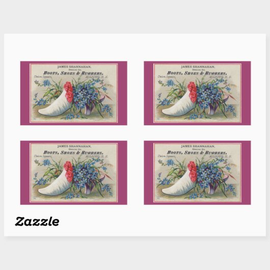 Autocollant de chaussures victorien (Feuille)