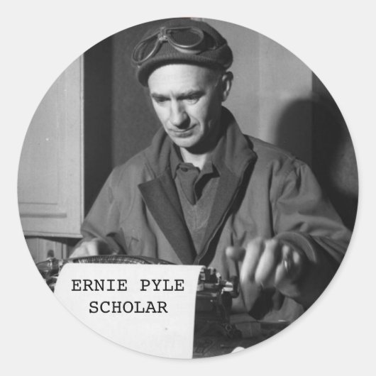 Autocollant de chercheur Ernie Pyle (Devant)