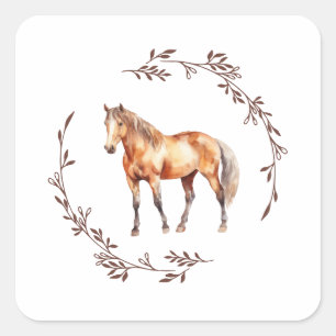 Autocollant de cheval Palamino