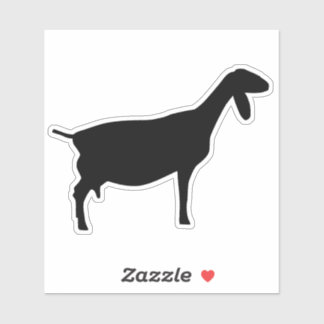 Autocollant de chèvre nubien