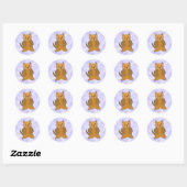 Autocollant de chiot de dessin animé mignon (Feuille)