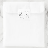 Autocollant de chiot simple pour répandre la joie (Sac)