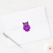 Autocollant de Chouette à punk violet (Enveloppe)