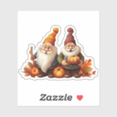 Autocollant de chute des nomes et Citrouille (Feuille)