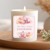 Autocollant de citation de bougie à l'orchidée et