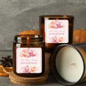 Autocollant de citation de bougie à l'orchidée et