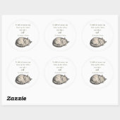 Autocollant de citation de chat de Ste Gertrude de (Feuille)