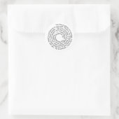 autocollant de citation de courage du Magicien d'O (Sac)