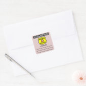 Autocollant de citation de police de grammaire (Enveloppe)