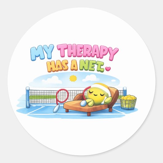 Autocollant de citation de tennis (Devant)