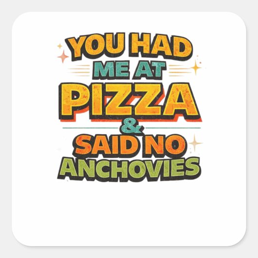 Autocollant de citation drôle de pizza – « Vous m' (Devant)