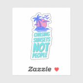 Autocollant de citation esthétique (Feuille)