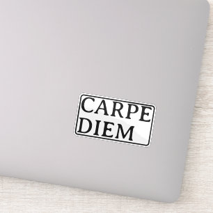 Autocollant de citation latine Carpe Diem