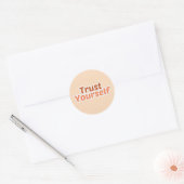Autocollant de citation positive Fais Confiance à (Enveloppe)