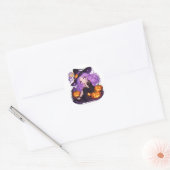 Autocollant de citrouille de sorcière d'Halloween  (Enveloppe)