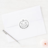 Autocollant de citrouille d'Halloween (Enveloppe)