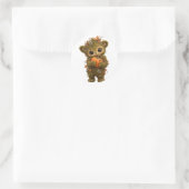 Autocollant de citrouille d'ours de mousse mignon (Sac)