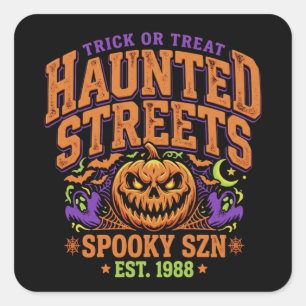 Autocollant de citrouille Halloween vintage - Sais