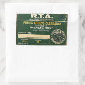 Autocollant de clearance d'accès public R.T.A. (Sac)